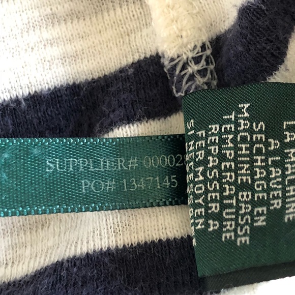 Ralph Lauren Jean Co Zip Shoulder 3/4 Sleeve Top - Picture 6 of 8